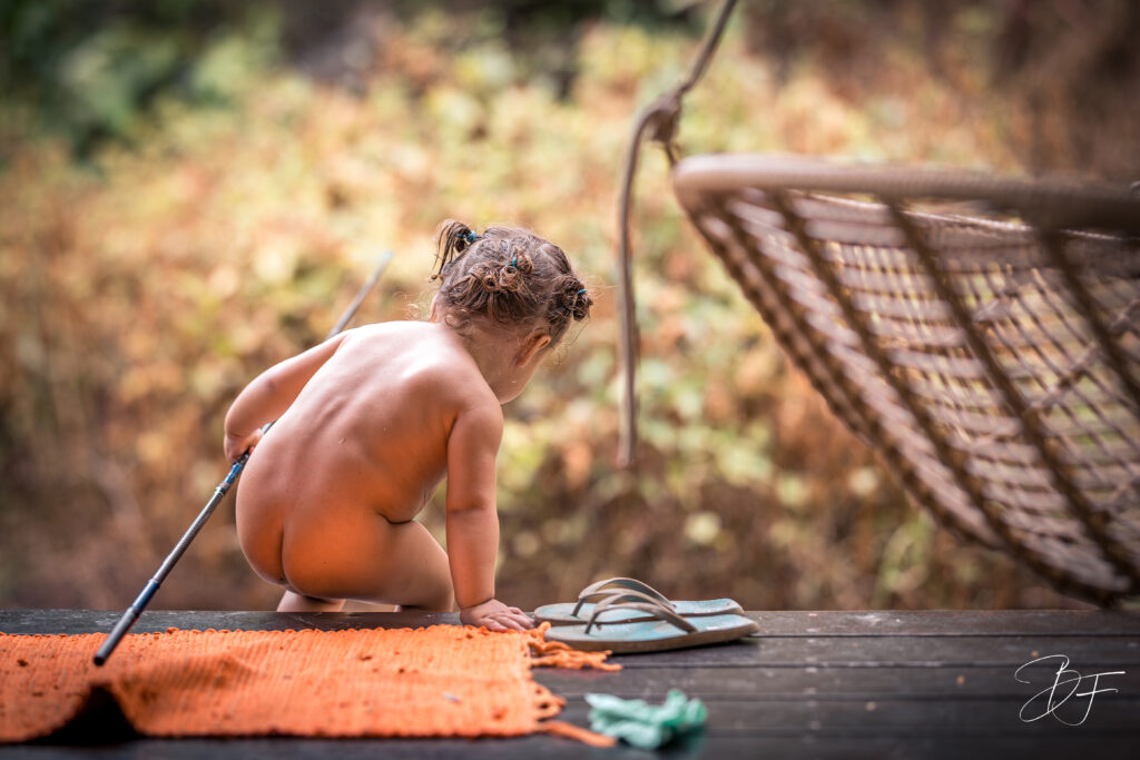 Cadre artistique présentant un portrait d’enfants réalisé par BFO Photographie en Nouvelle-Calédonie